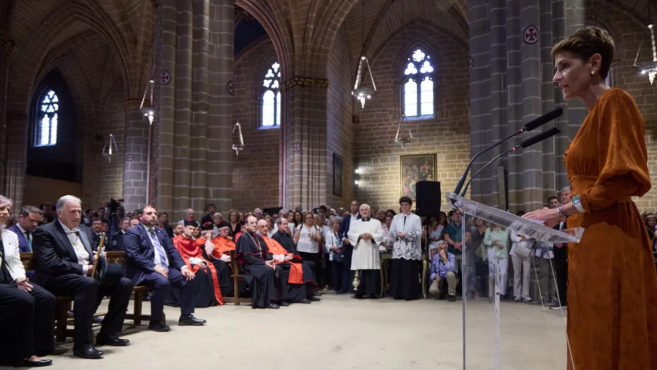 Acto institucional con motivo del Privilegio de la Unión en la Catedral de Pamplona. IÑIGO ALZUGARAY