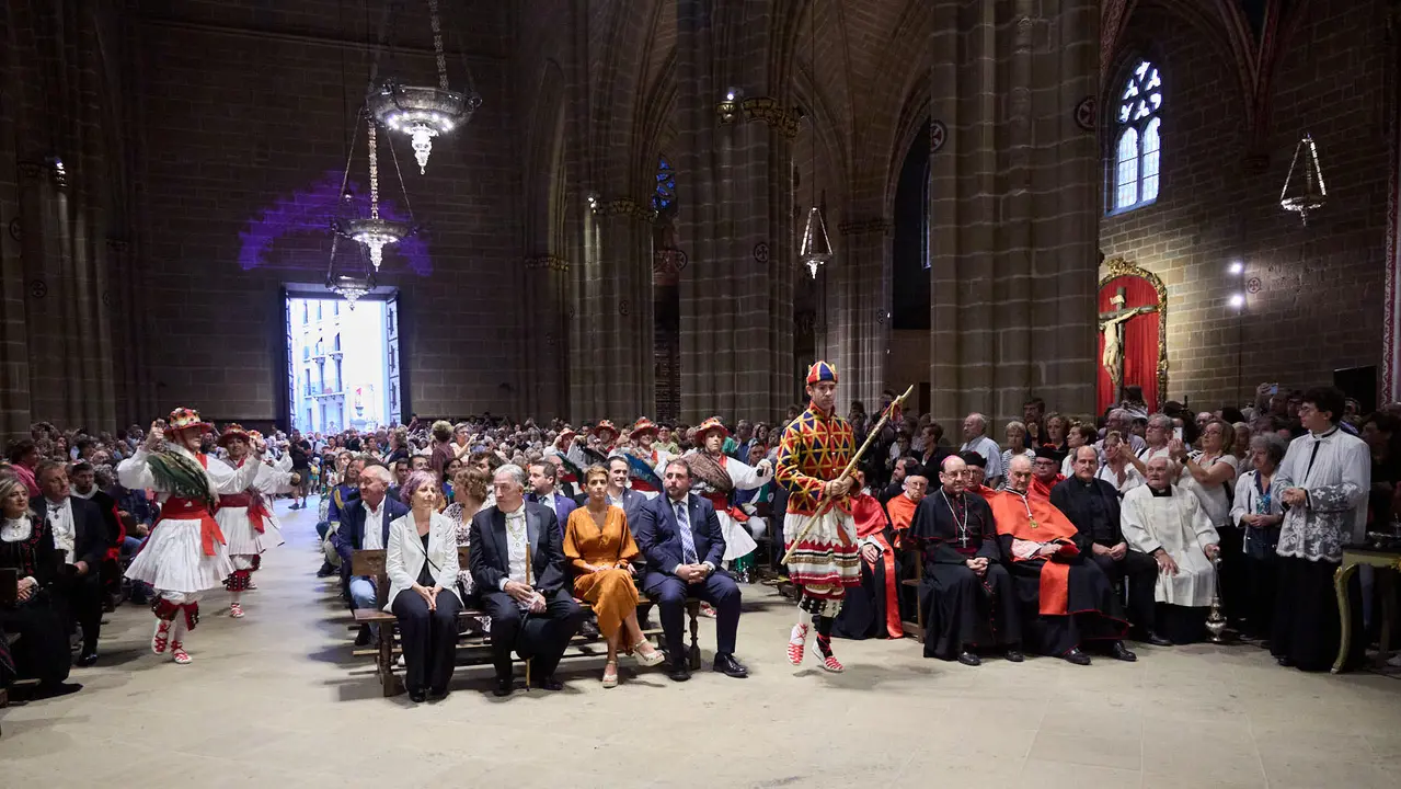 Acto institucional con motivo del Privilegio de la Unión en la Catedral de Pamplona. IÑIGO ALZUGARAY