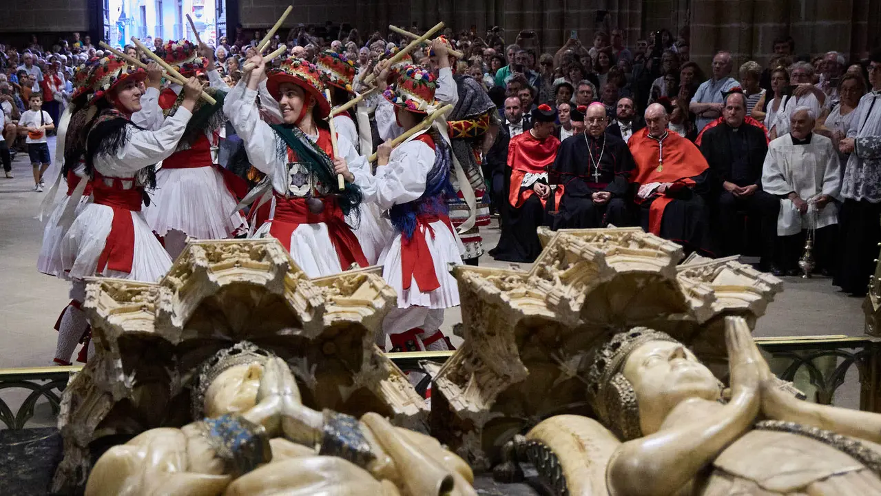 Acto institucional con motivo del Privilegio de la Unión en la Catedral de Pamplona. IÑIGO ALZUGARAY