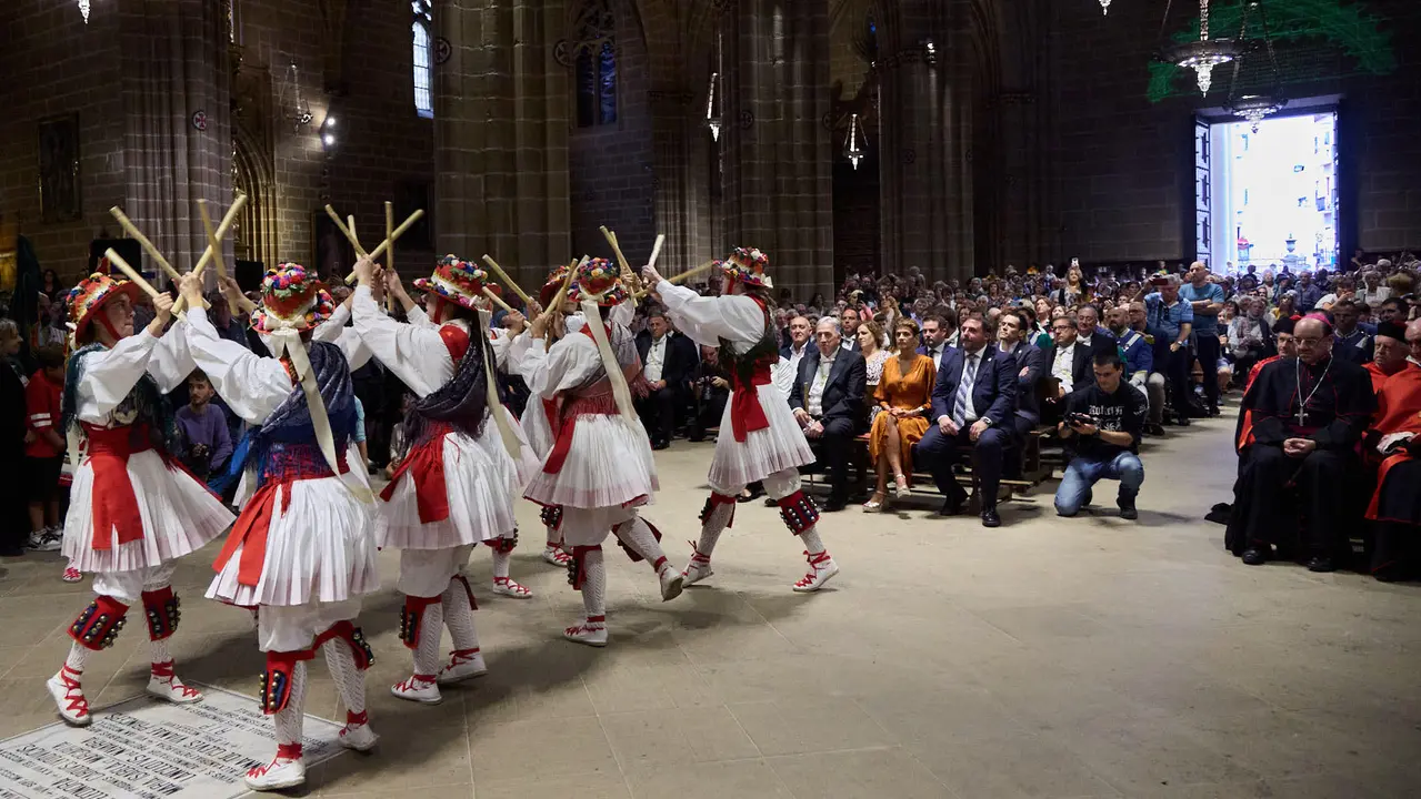 Acto institucional con motivo del Privilegio de la Unión en la Catedral de Pamplona. IÑIGO ALZUGARAY