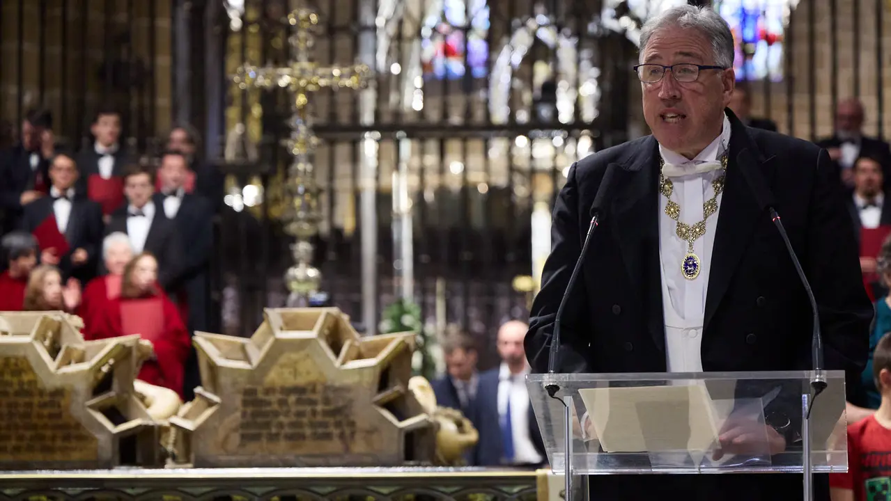 Acto institucional con motivo del Privilegio de la Unión en la Catedral de Pamplona. IÑIGO ALZUGARAY
