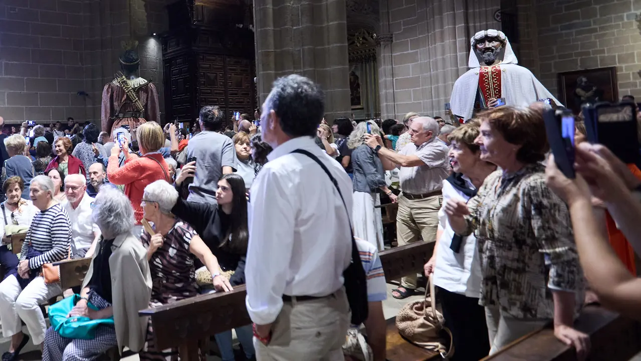 Acto institucional con motivo del Privilegio de la Unión en la Catedral de Pamplona. IÑIGO ALZUGARAY