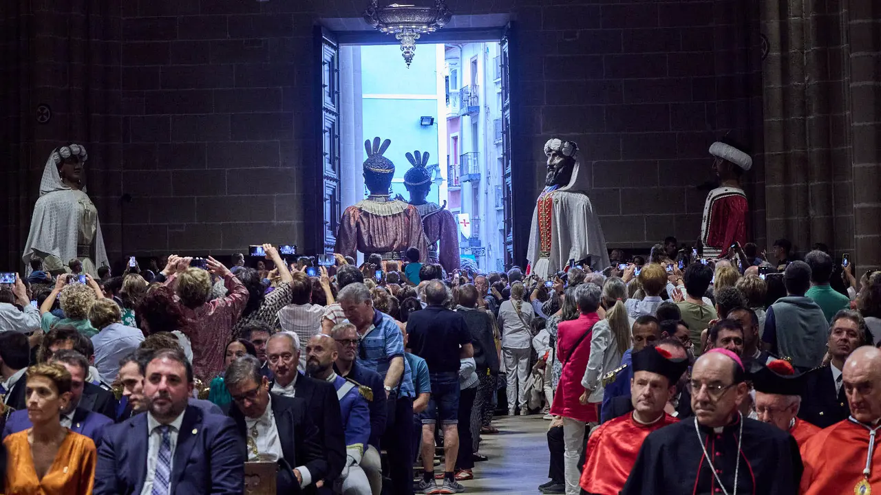 Acto institucional con motivo del Privilegio de la Unión en la Catedral de Pamplona. IÑIGO ALZUGARAY