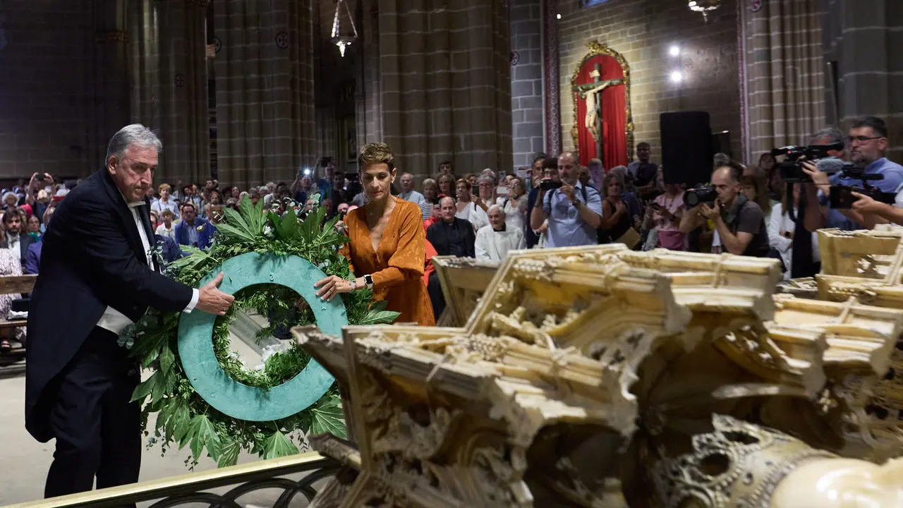 Acto institucional con motivo del Privilegio de la Unión en la Catedral de Pamplona. IÑIGO ALZUGARAY