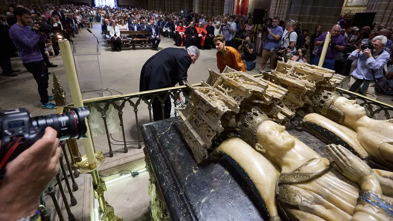 Acto institucional con motivo del Privilegio de la Unión en la Catedral de Pamplona. IÑIGO ALZUGARAY