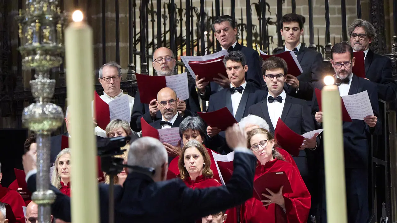 Acto institucional con motivo del Privilegio de la Unión en la Catedral de Pamplona. IÑIGO ALZUGARAY