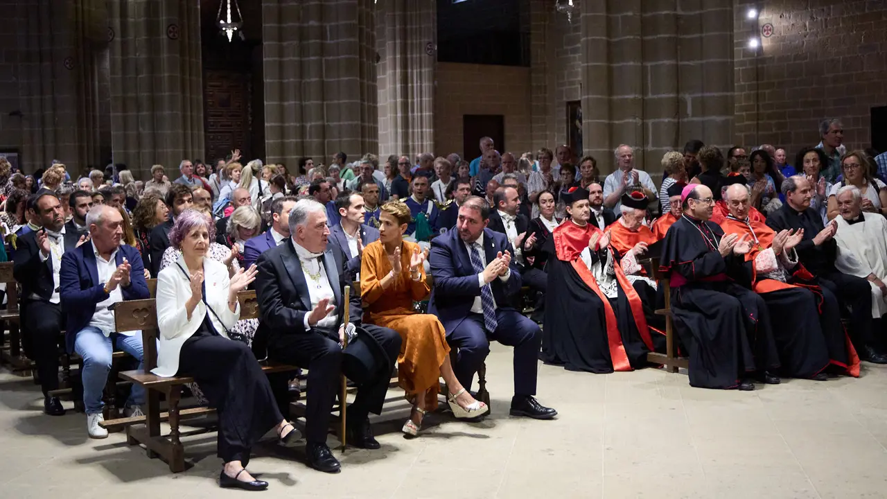 Acto institucional con motivo del Privilegio de la Unión en la Catedral de Pamplona. IÑIGO ALZUGARAY