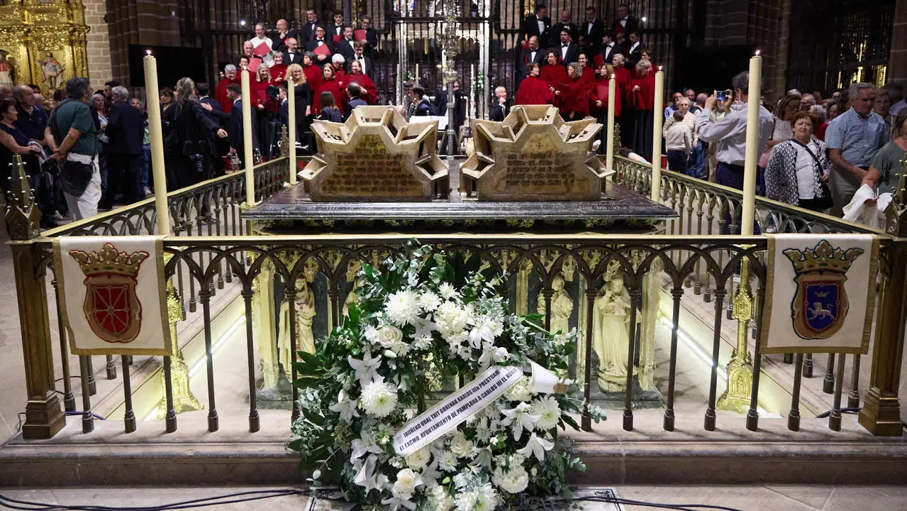 Acto institucional con motivo del Privilegio de la Unión en la Catedral de Pamplona. IÑIGO ALZUGARAY