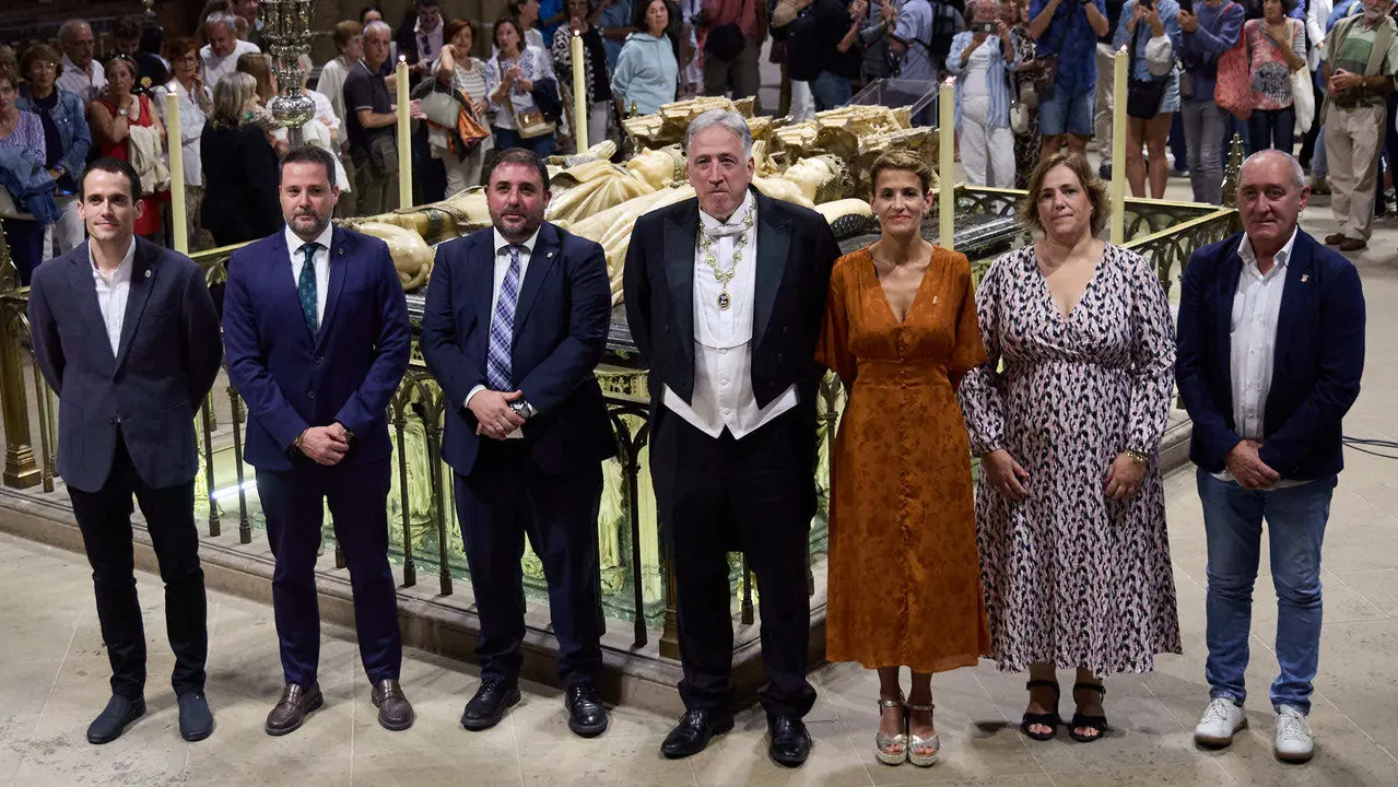Acto institucional con motivo del Privilegio de la Unión en la Catedral de Pamplona. IÑIGO ALZUGARAY