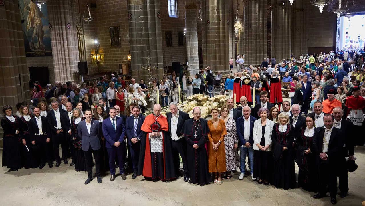 Acto institucional con motivo del Privilegio de la Unión en la Catedral de Pamplona. IÑIGO ALZUGARAY