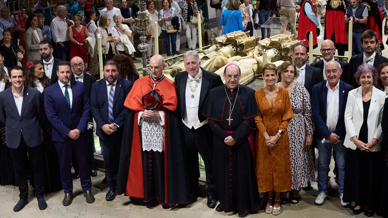 Acto institucional con motivo del Privilegio de la Unión en la Catedral de Pamplona. IÑIGO ALZUGARAY