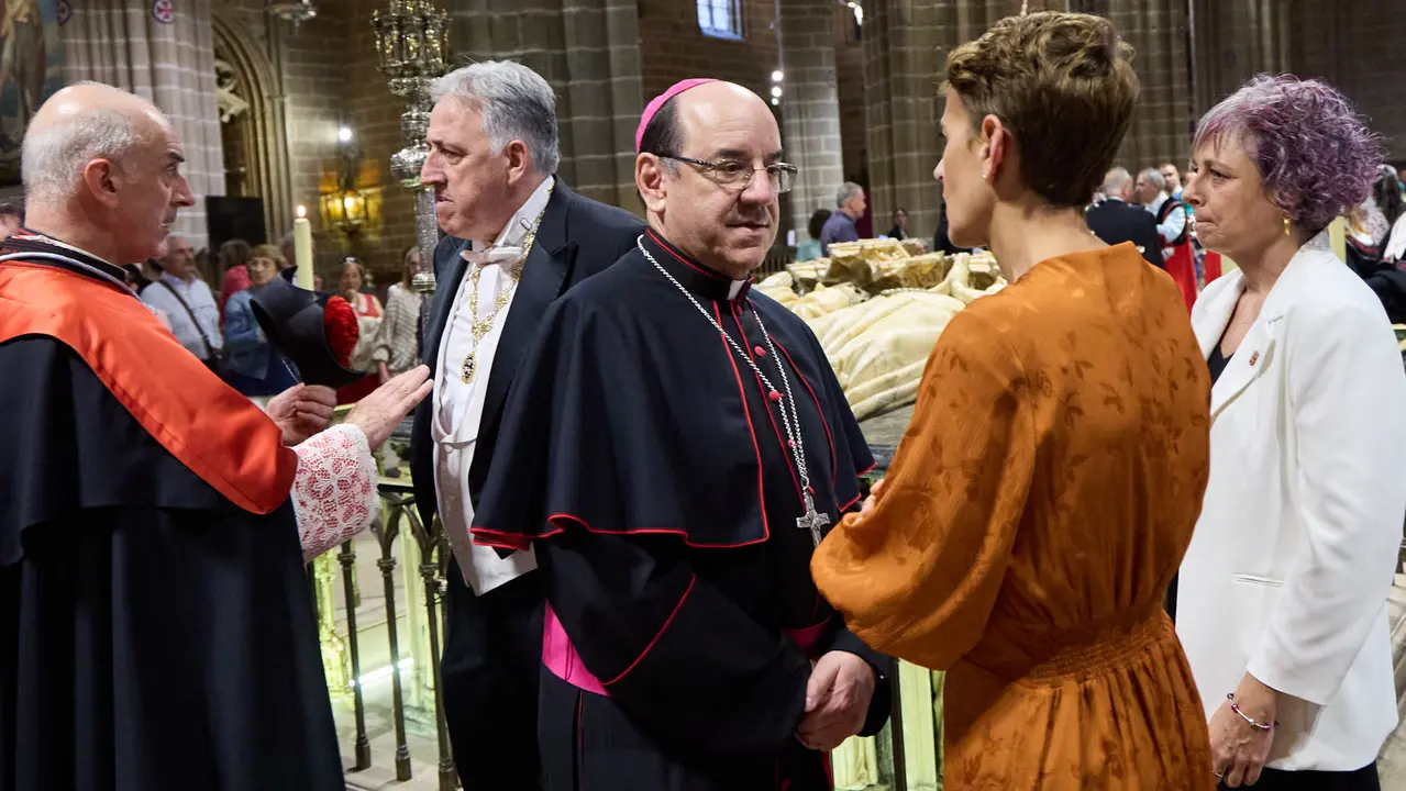 Acto institucional con motivo del Privilegio de la Unión en la Catedral de Pamplona. IÑIGO ALZUGARAY
