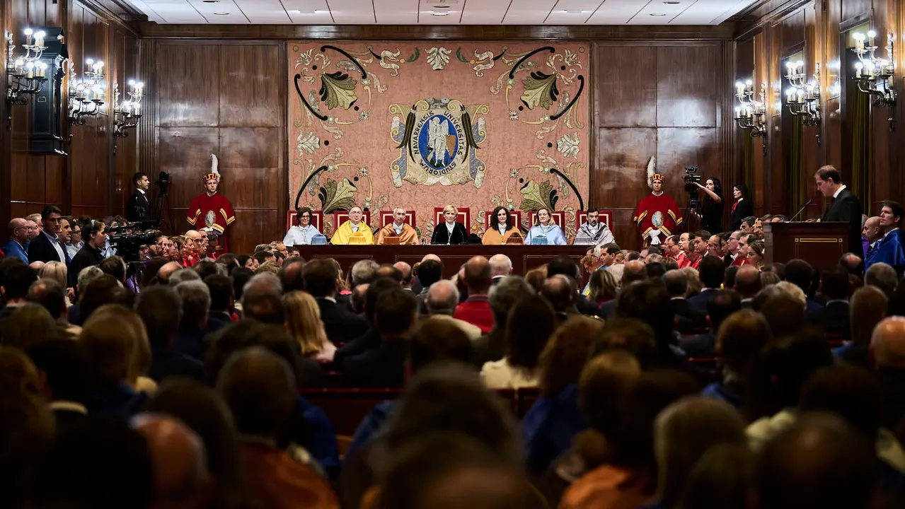 La Universidad de Navarra celebra el acto de apertura del curso 2025-26. PABLO LASAOSA