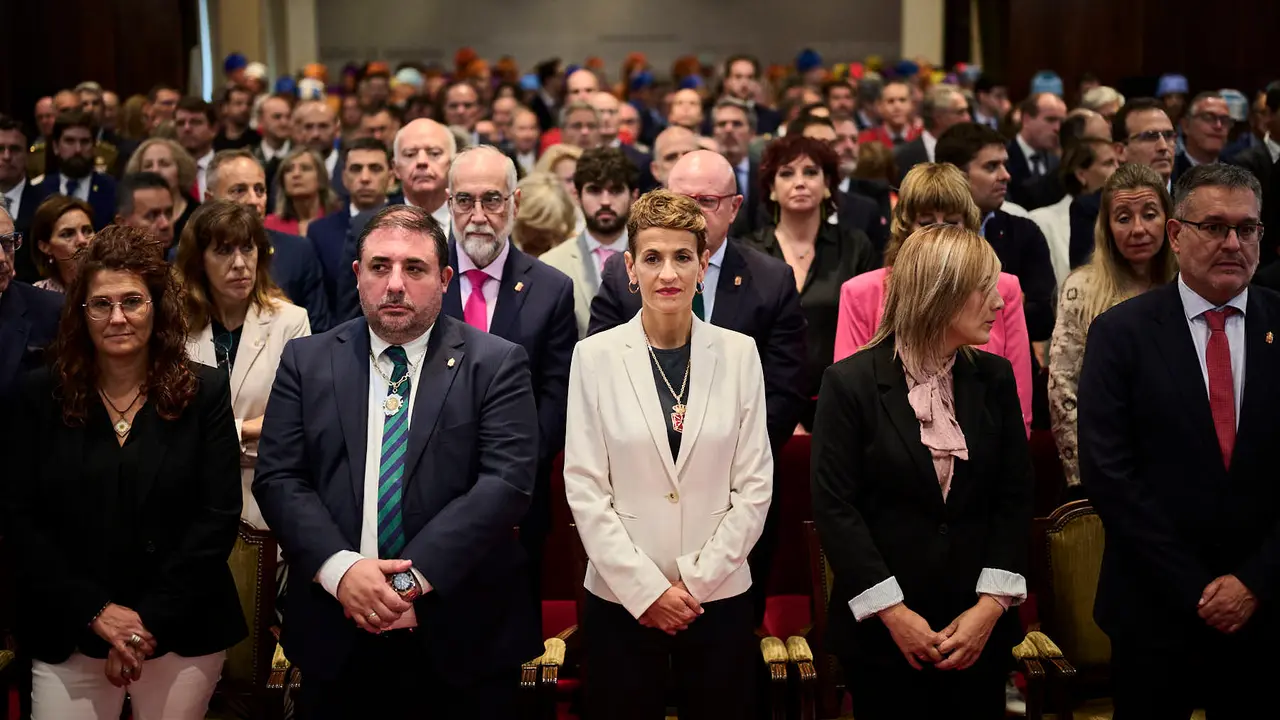 La Universidad de Navarra celebra el acto de apertura del curso 2025-26. PABLO LASAOSA