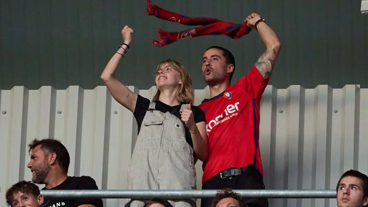 La grada del estadio de El Sadar durante el partido de La Liga EA Sports entre CA Osasuna y Rayo Vallecano disputado en Pamplona. IÑIGO ALZUGARAY