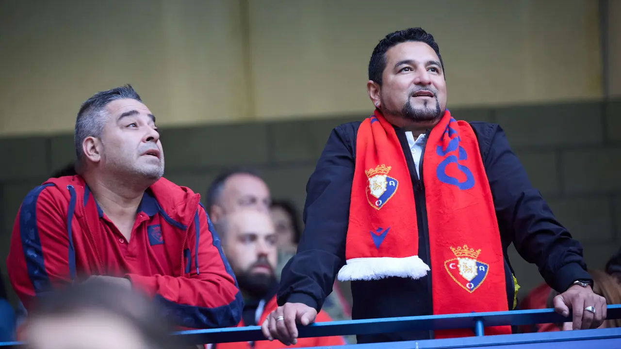 La grada del estadio de El Sadar durante el partido de La Liga EA Sports entre CA Osasuna y Elche CF disputado en Pamplona. IÑIGO ALZUGARAY