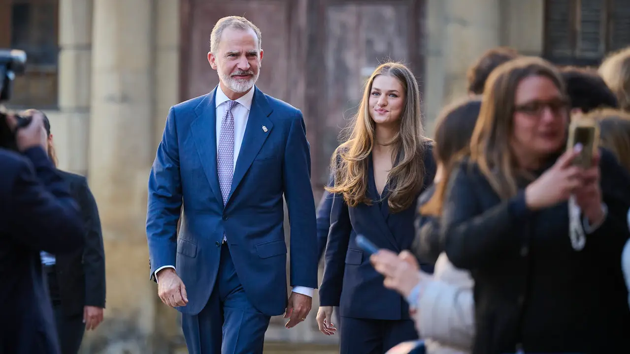La Princesa Leonor, acompañada de los Reyes Felipe y Letizia, inicia en el Palacio de Navarra una visita a la Comunidad foral que se prolongará durante el viernes y el sábado.
PABLO LASAOSA