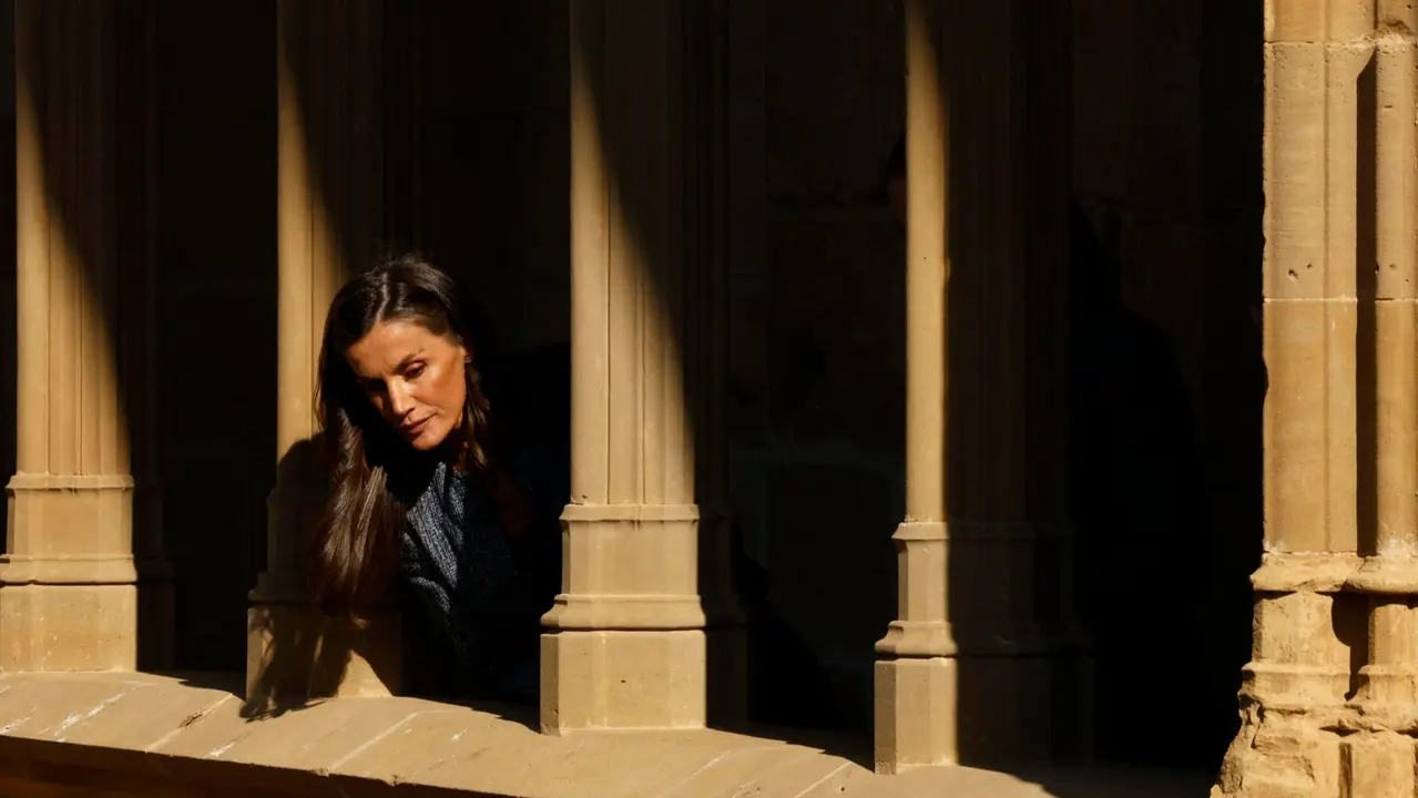 Segunda jornada de la visita de la Princesa Leonor y los Reyes Felipe VI y Letizia a Navarra en el Palacio Real de Olite. EFE