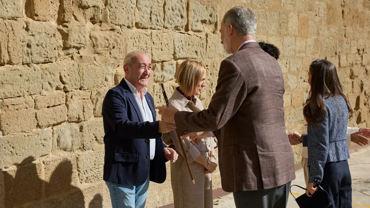 Segunda jornada de la visita de la Princesa Leonor y los Reyes Felipe VI y Letizia a Navarra en el Palacio Real de Olite. GOBIERNO DE NAVARRA