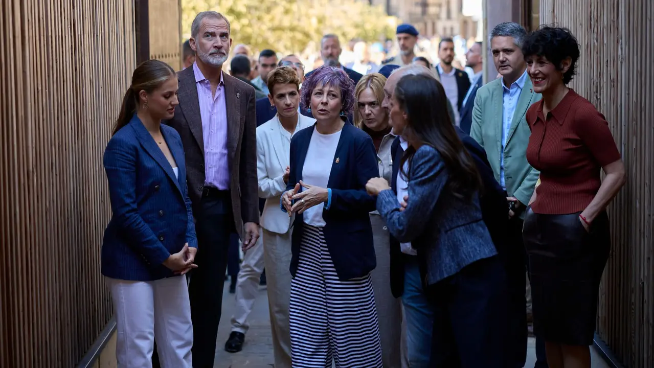 Segunda jornada de la visita de la Princesa Leonor y los Reyes Felipe VI y Letizia a Navarra en el Palacio Real de Olite. GOBIERNO DE NAVARRA