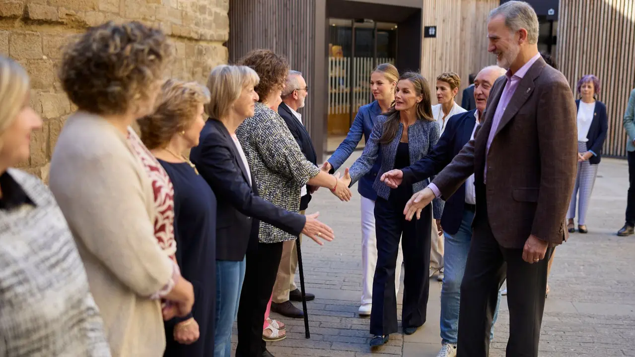 Segunda jornada de la visita de la Princesa Leonor y los Reyes Felipe VI y Letizia a Navarra en el Palacio Real de Olite. GOBIERNO DE NAVARRA