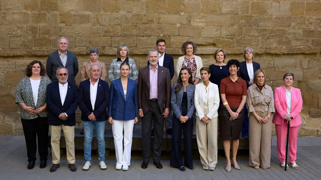 Segunda jornada de la visita de la Princesa Leonor y los Reyes Felipe VI y Letizia a Navarra en el Palacio Real de Olite. GOBIERNO DE NAVARRA