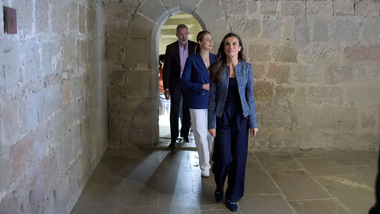 Segunda jornada de la visita de la Princesa Leonor y los Reyes Felipe VI y Letizia a Navarra en el Palacio Real de Olite. GOBIERNO DE NAVARRA
