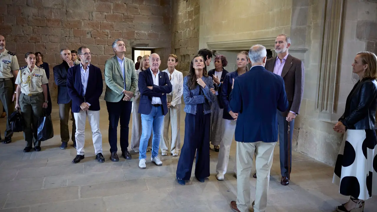 Segunda jornada de la visita de la Princesa Leonor y los Reyes Felipe VI y Letizia a Navarra en el Palacio Real de Olite. GOBIERNO DE NAVARRA
