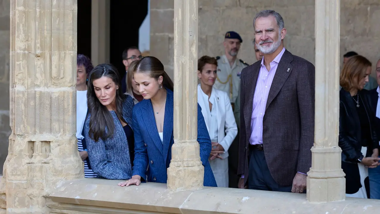 Segunda jornada de la visita de la Princesa Leonor y los Reyes Felipe VI y Letizia a Navarra en el Palacio Real de Olite. GOBIERNO DE NAVARRA