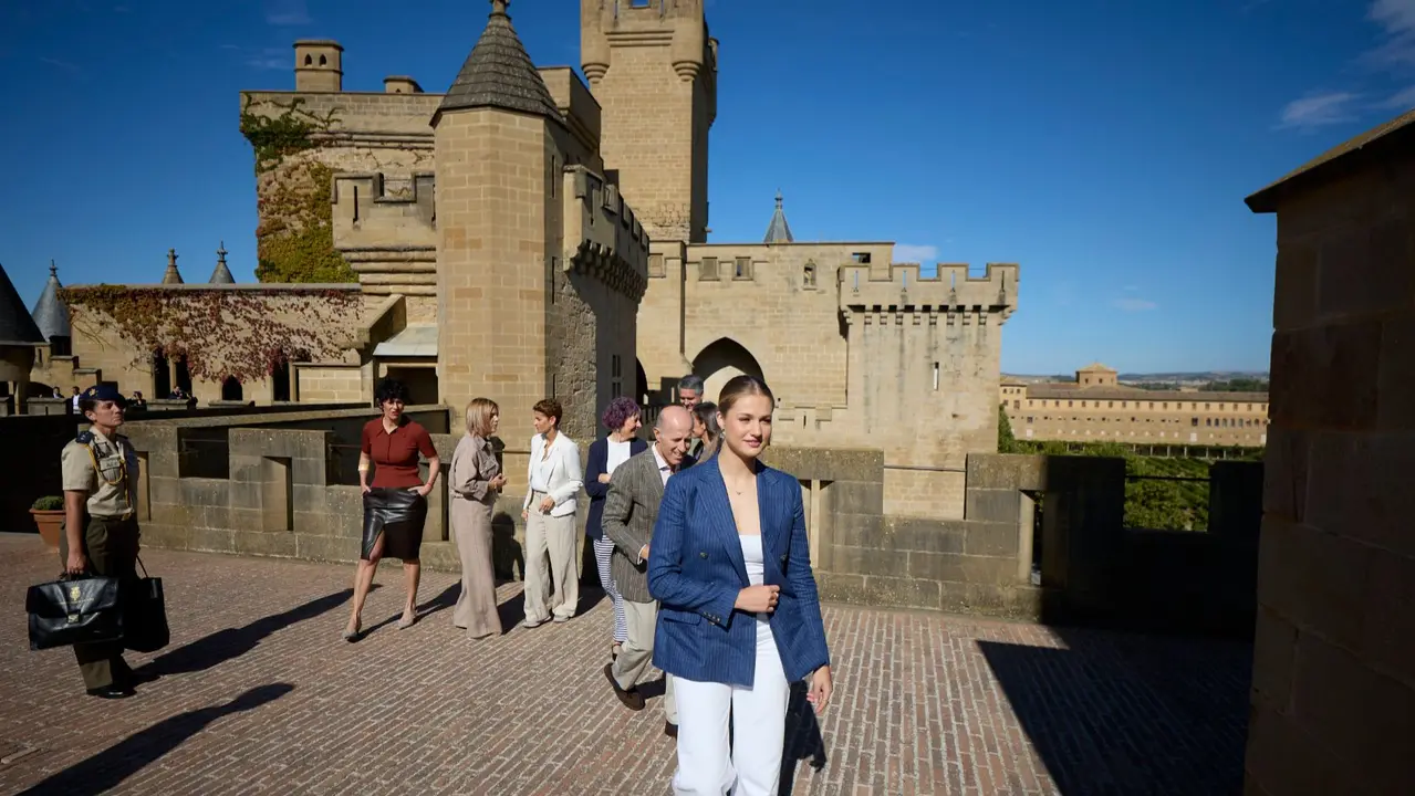 Segunda jornada de la visita de la Princesa Leonor y los Reyes Felipe VI y Letizia a Navarra en el Palacio Real de Olite. GOBIERNO DE NAVARRA