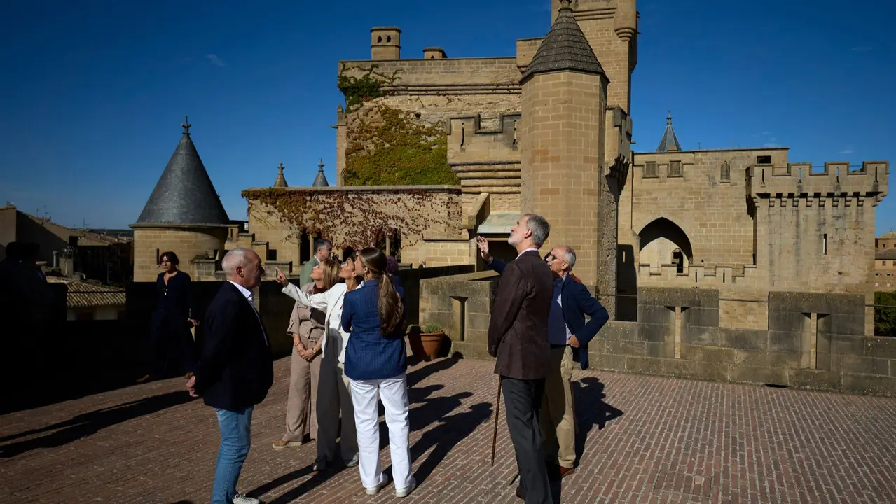 Segunda jornada de la visita de la Princesa Leonor y los Reyes Felipe VI y Letizia a Navarra en el Palacio Real de Olite. GOBIERNO DE NAVARRA