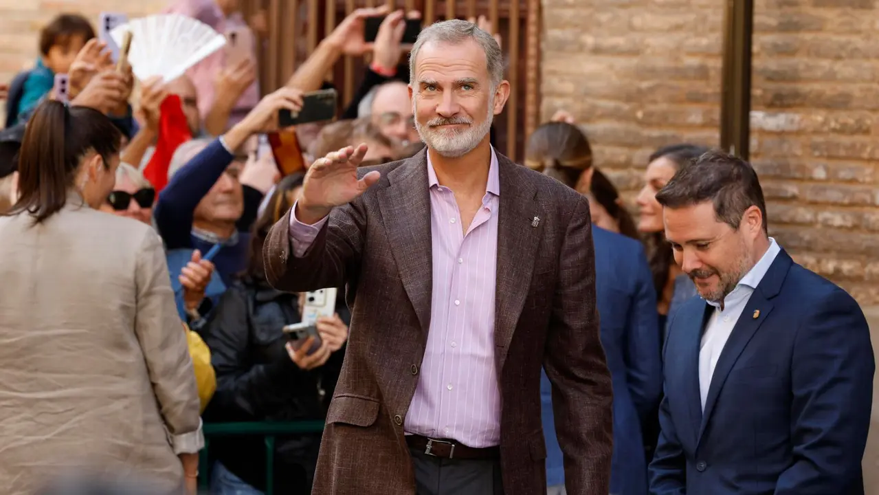 La princesa Leonor, acompañada de sus padres, los reyes Felipe VI y Letizia cierran en Tudela una visita real a Navarra de dos días. EFE