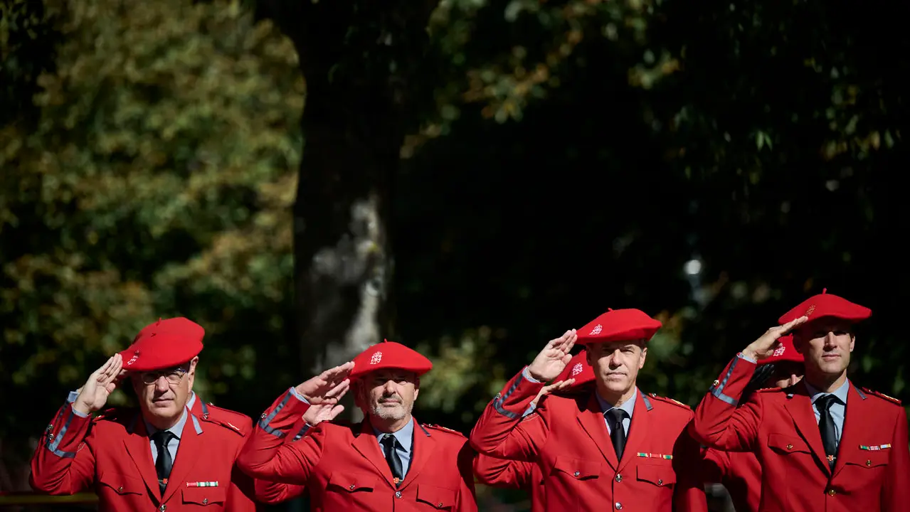 Acto conmemorativo de los patronos de la Policía Nacional, los Santos Ángeles Custodios. PABLO LASAOSA