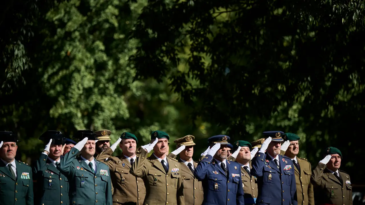 Acto conmemorativo de los patronos de la Policía Nacional, los Santos Ángeles Custodios. PABLO LASAOSA