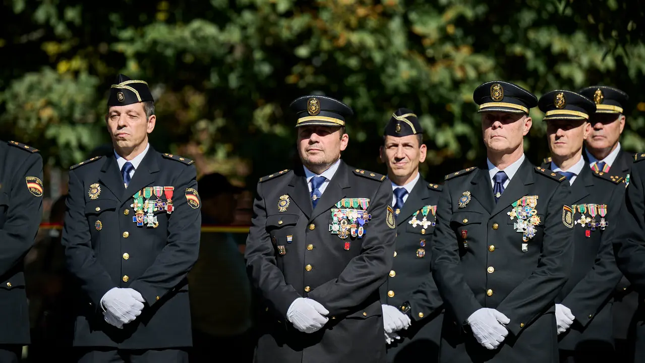 Acto conmemorativo de los patronos de la Policía Nacional, los Santos Ángeles Custodios. PABLO LASAOSA
