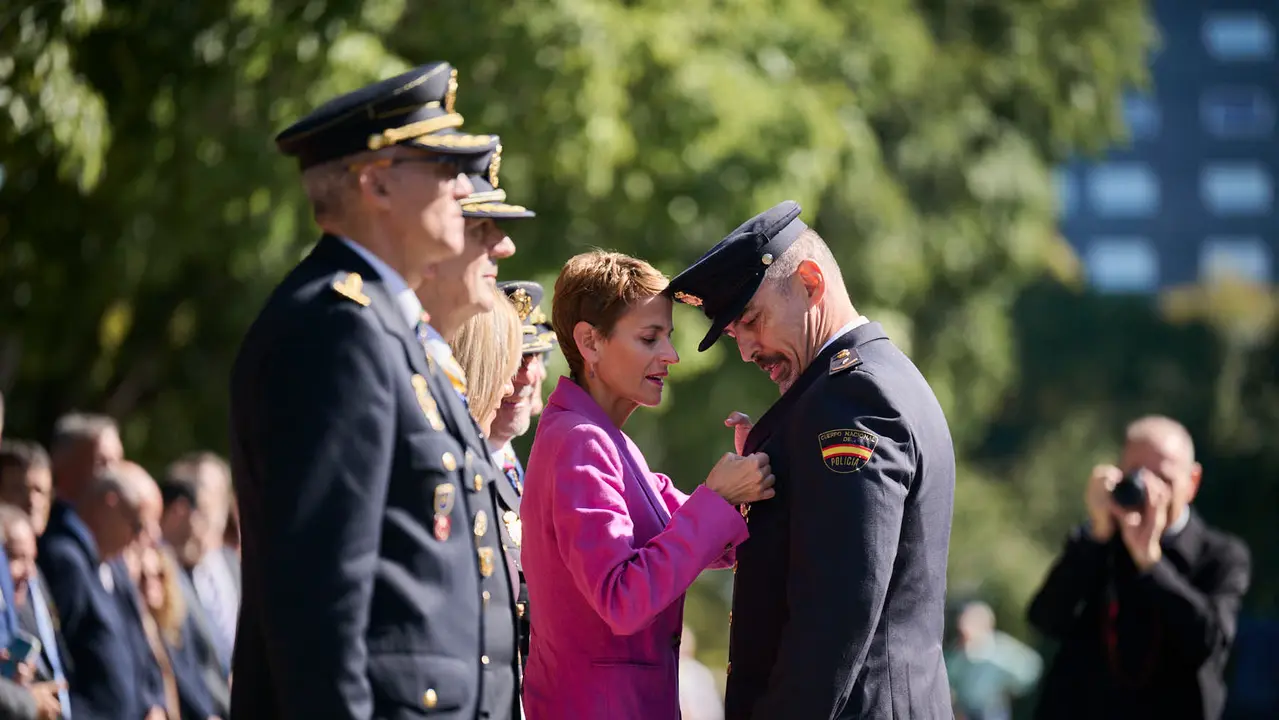 Acto conmemorativo de los patronos de la Policía Nacional, los Santos Ángeles Custodios. PABLO LASAOSA