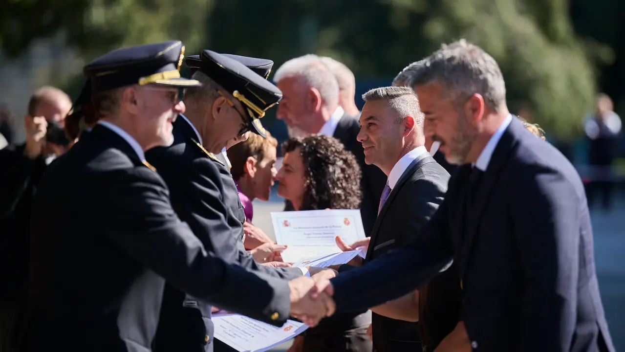 Acto conmemorativo de los patronos de la Policía Nacional, los Santos Ángeles Custodios. PABLO LASAOSA