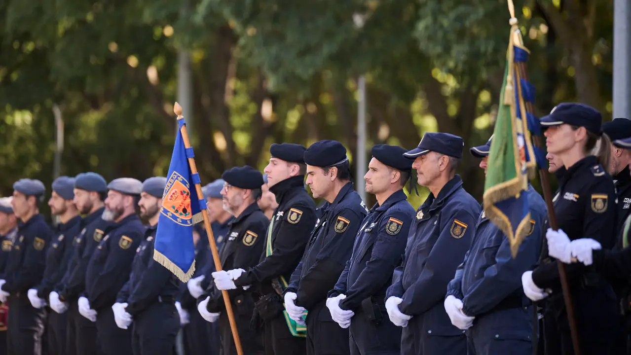 Acto conmemorativo de los patronos de la Policía Nacional, los Santos Ángeles Custodios. PABLO LASAOSA