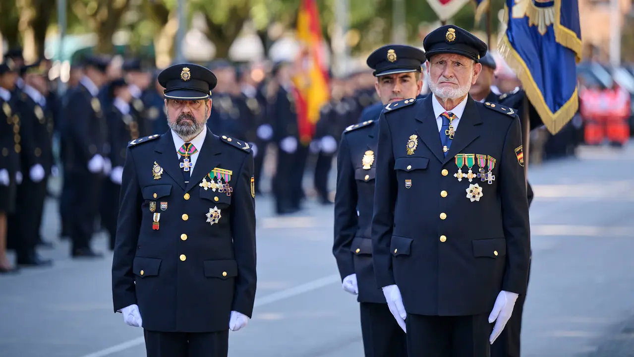 Acto conmemorativo de los patronos de la Policía Nacional, los Santos Ángeles Custodios. PABLO LASAOSA