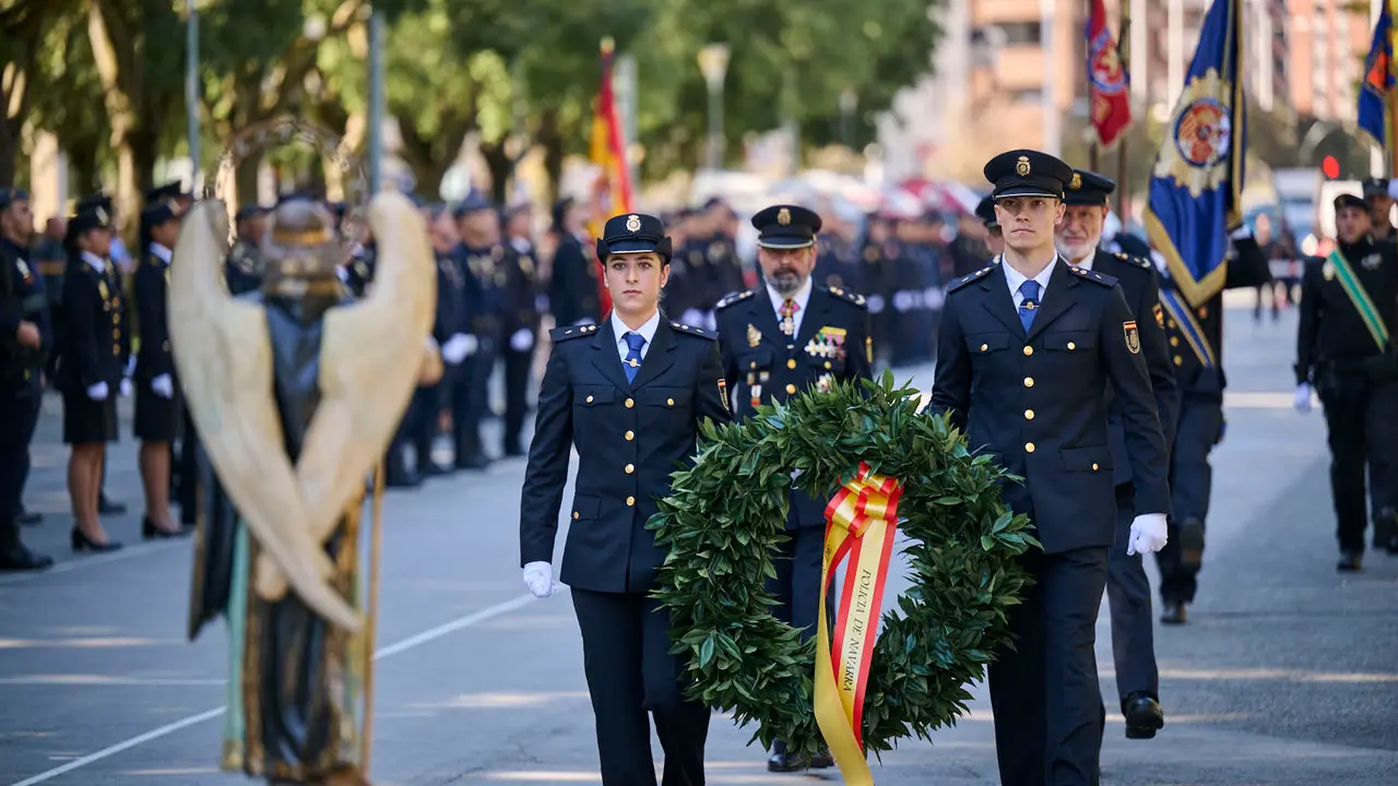 Acto conmemorativo de los patronos de la Policía Nacional, los Santos Ángeles Custodios. PABLO LASAOSA