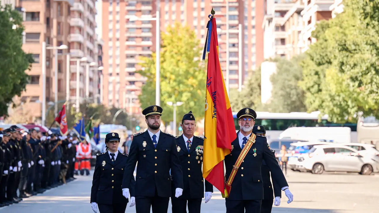 Acto conmemorativo de los patronos de la Policía Nacional, los Santos Ángeles Custodios. PABLO LASAOSA