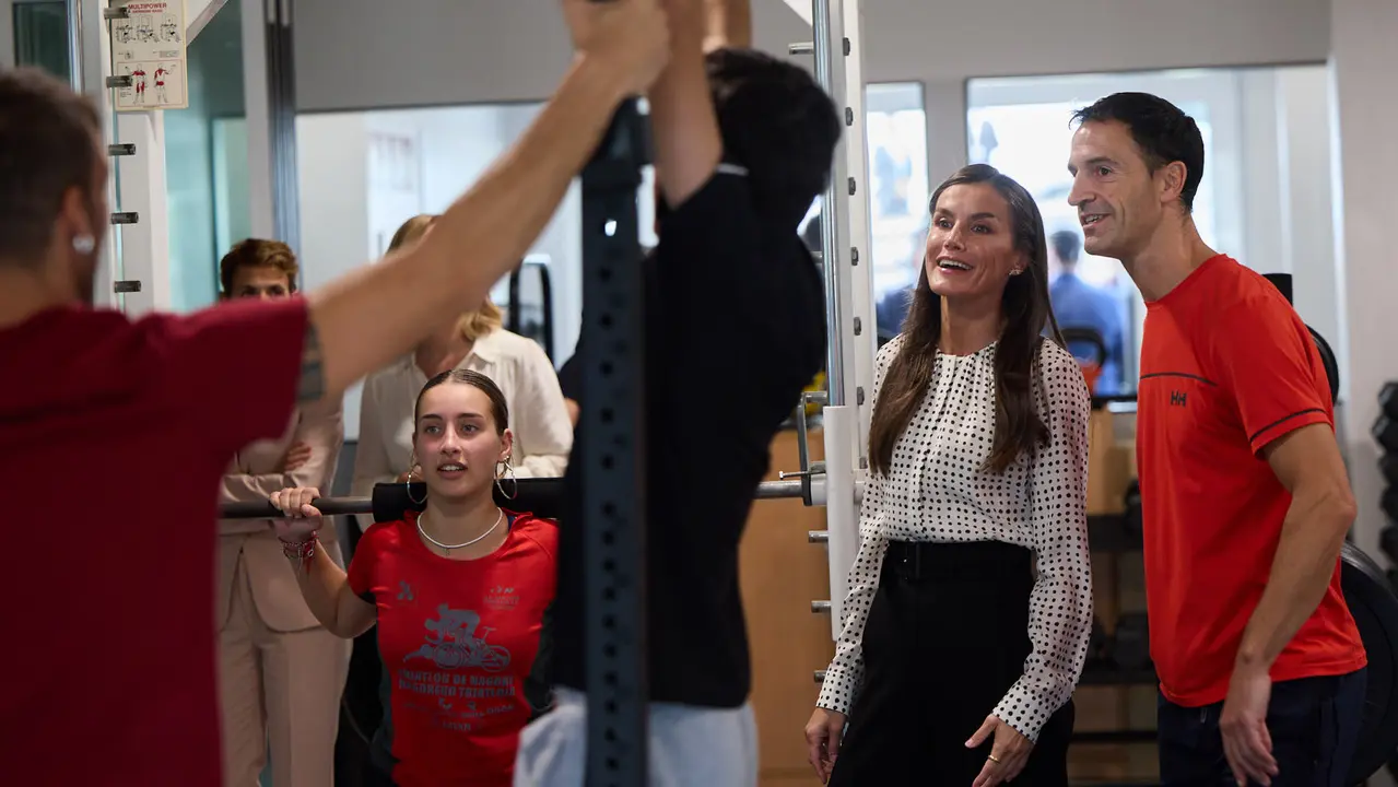 La Reina Letizia visita el Centro Integrado Politécnico de FP de Lumbier para inaugurar el curso escolar 2025-2026. IÑIGO ALZUGARAY