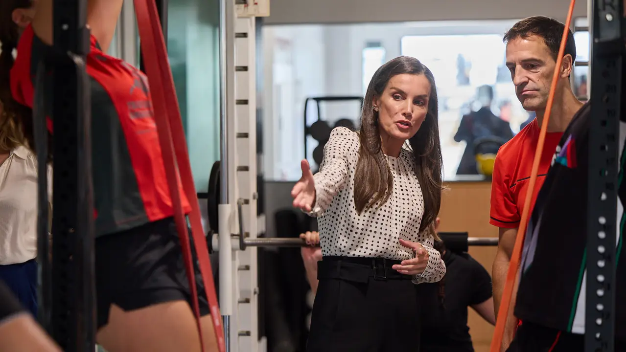 La Reina Letizia visita el Centro Integrado Politécnico de FP de Lumbier para inaugurar el curso escolar 2025-2026. IÑIGO ALZUGARAY