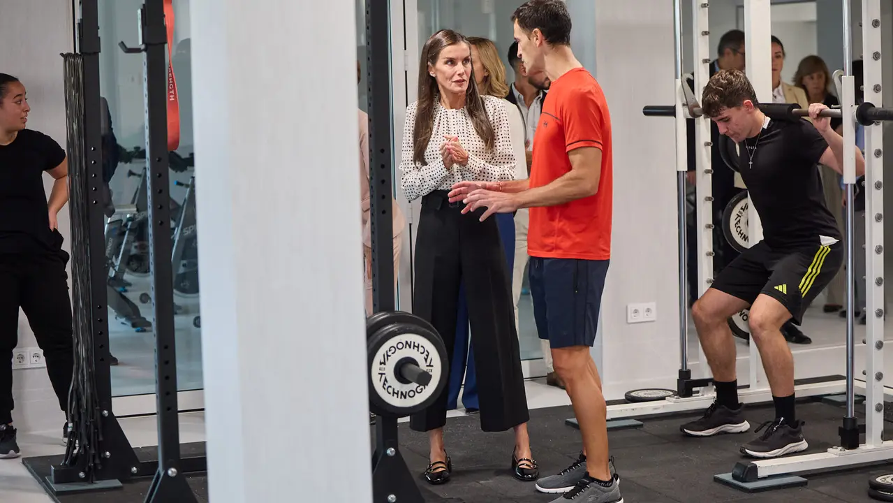 La Reina Letizia visita el Centro Integrado Politécnico de FP de Lumbier para inaugurar el curso escolar 2025-2026. IÑIGO ALZUGARAY