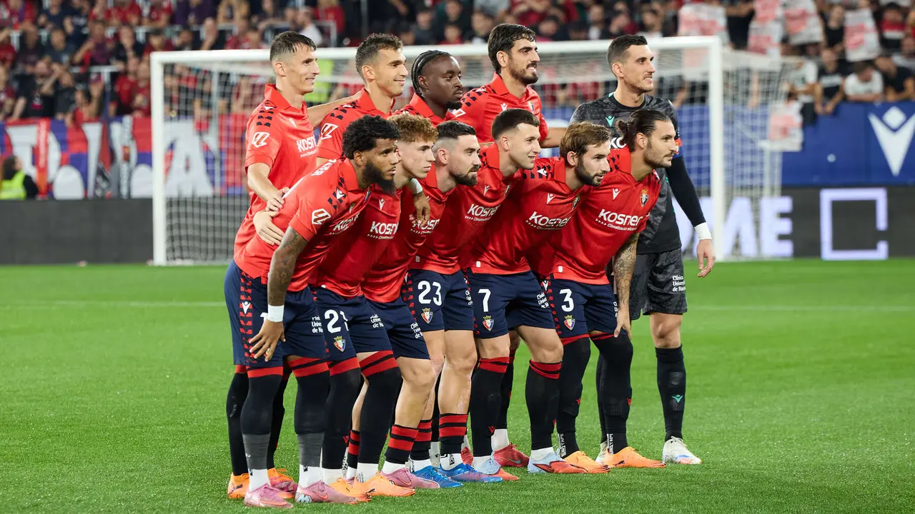 Partido de La Liga EA Sports entre CA Osasuna y Getafe CF disputado en el estadio de El Sadar en Pamplona. IÑIGO ALZUGARAY