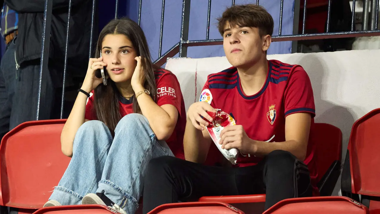 La grada del estadio de El Sadar durante el partido de La Liga EA Sports entre CA Osasuna y Getafe CF disputado en Pamplona. IÑIGO ALZUGARAY