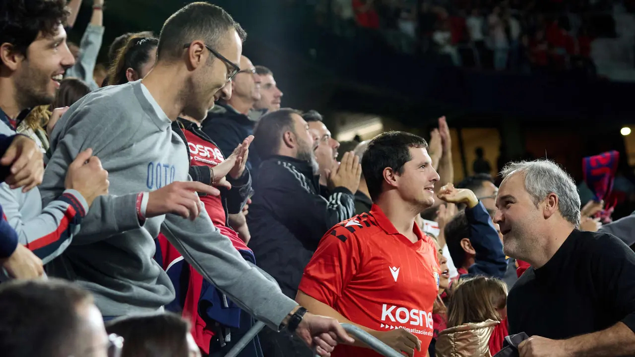 La grada del estadio de El Sadar durante el partido de La Liga EA Sports entre CA Osasuna y Getafe CF disputado en Pamplona. IÑIGO ALZUGARAY