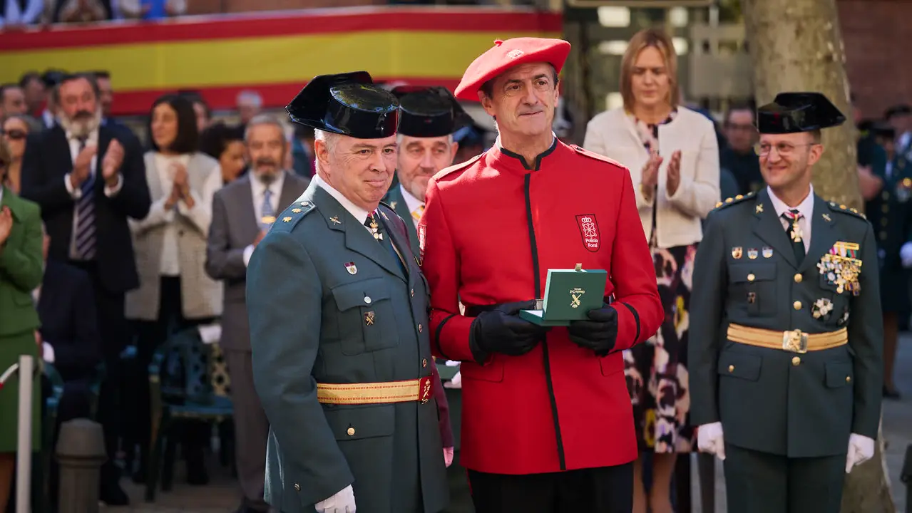 La Guardia Civil de Navarra celebra la festividad de su Patrona la Virgen del Pilar durante 2025. PABLO LASAOSA