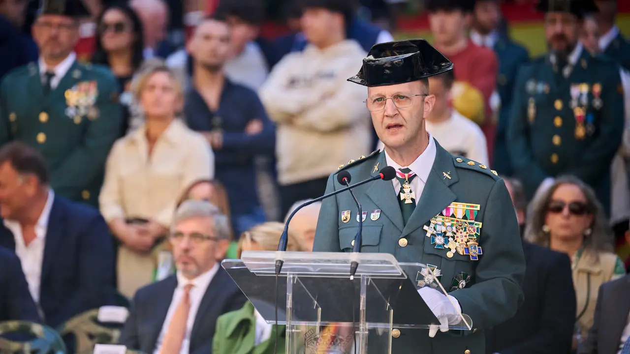 La Guardia Civil de Navarra celebra la festividad de su Patrona la Virgen del Pilar durante 2025. PABLO LASAOSA