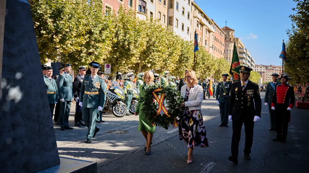 La Guardia Civil de Navarra celebra la festividad de su Patrona la Virgen del Pilar durante 2025. PABLO LASAOSA